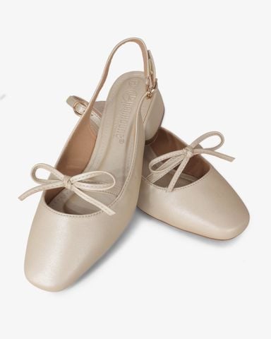 Giày Sandal Hạnh Dung Bít Mũi Dây Nơ HD1197AV