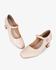 Giày Cao Gót Hạnh Dung Quai Mảnh Khuy Hoa Xoàn HD1193AV