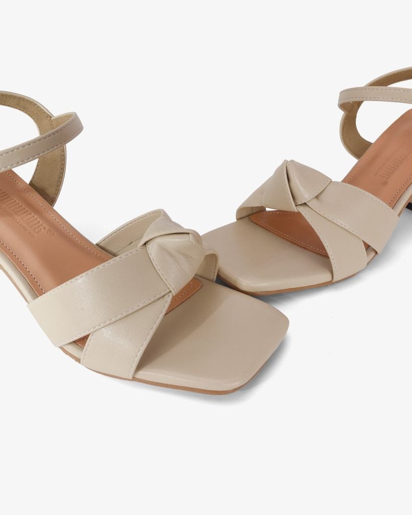 Giày Sandal Hạnh Dung Quai Bản Nơ Thắt HD1194AV