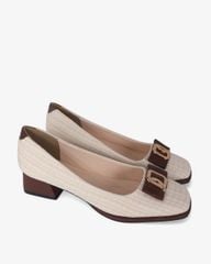 Giày Cao Gót Hạnh Dung Quai Nơ Khóa HD1195AV