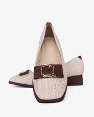 Giày Cao Gót Hạnh Dung Quai Nơ Khóa HD1195AV