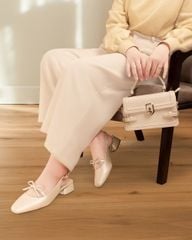 Giày Sandal Hạnh Dung Bít Mũi Dây Nơ HD1197AV