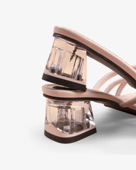 Dép Cao Gót Hạnh Dung Xỏ Ngón Gót Mica HD12264AM