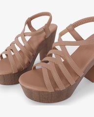 Sandal Cao Gót Hạnh Dung Quai Nhiều Dây Chéo HD12278AM