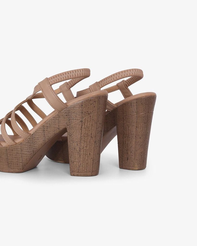 Sandal Cao Gót Hạnh Dung Quai Nhiều Dây Chéo HD12278AM