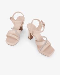 Sandal Hạnh Dung Cao Gót Quai Chéo N HD12299AM