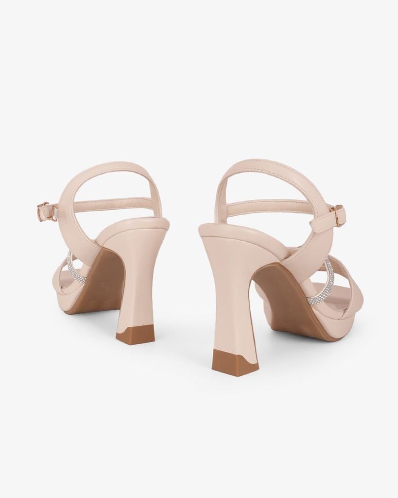 Sandal Hạnh Dung Cao Gót Quai Chéo N HD12299AM