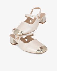 Giày Sandal Hạnh Dung Two Toned Kim Tuyến HD1501CH