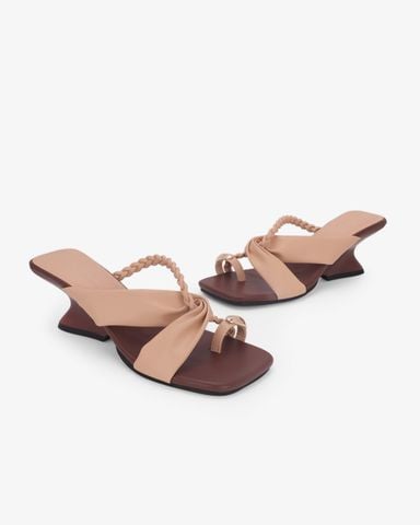 Dép Đế Xuồng Hạnh Dung Xỏ Ngón Quai Đan HD1507CH