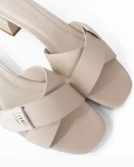 Dép Cao Gót Hạnh Dung Quai Bản Chéo HD27293BI