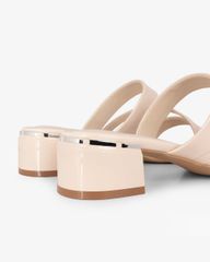 Dép Cao Gót Hạnh Dung Quai Bóng Mảnh HD27301BI