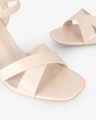 Sandal Cao Gót Hạnh Dung Quai Đan Chéo HD27306BI