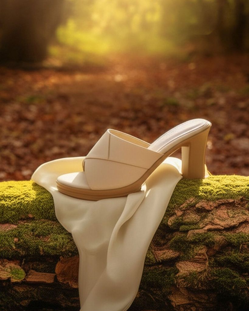 Dép Cao Gót Hạnh Dung Quai Chéo Ngang HD27325BI