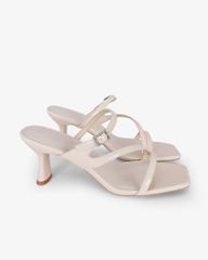 Dép Cao Gót Hạnh Dung Quai Mảnh Phối Khóa HD27327BI