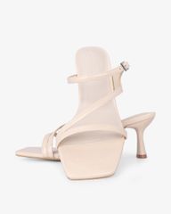 Dép Cao Gót Hạnh Dung Quai Mảnh Phối Khóa HD27327BI