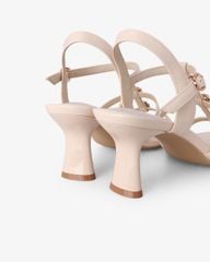 Giày Sandal Hạnh Dung Ba Quai Mảnh Khóa Hoa HD27328BI