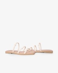 Dép Xẹp Hạnh Dung Ba Quai Mảnh Thắt Nút HD27329BI