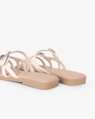 Dép Xẹp Hạnh Dung Ba Quai Mảnh Khóa Xoàn HD27330BI