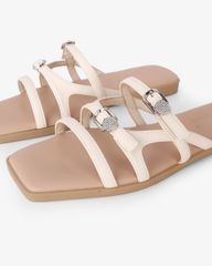 Dép Xẹp Hạnh Dung Ba Quai Mảnh Khóa Xoàn HD27330BI