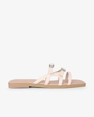 Dép Xẹp Hạnh Dung Ba Quai Mảnh Khóa Xoàn HD27330BI