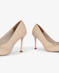 Giày Cao Gót Hạnh Dung Quai Chéo Khóa HD27336BI