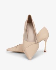 Giày Cao Gót Hạnh Dung Quai Chéo Khóa HD27336BI