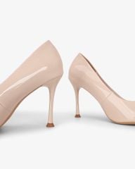 Giày Cao Gót Hạnh Dung Da Bóng Mũi Nhọn HD27337BI