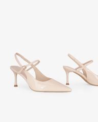 Giày Sandal Cao Gót Hạnh Dung Quai Hậu Mảnh HD27338BI