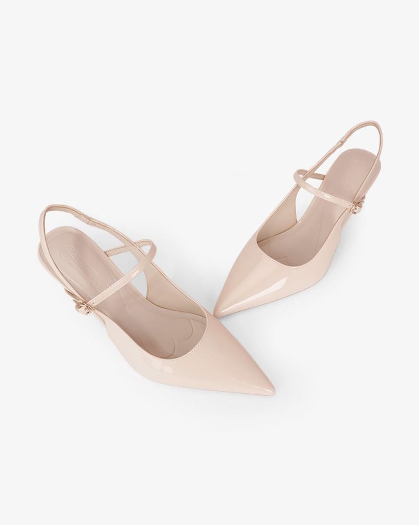 Giày Sandal Cao Gót Hạnh Dung Quai Hậu Mảnh HD27338BI