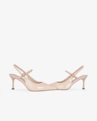 Giày Sandal Cao Gót Hạnh Dung Quai Hậu Mảnh HD27338BI