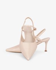 Giày Sandal Cao Gót Hạnh Dung Quai Hậu Mảnh HD27338BI