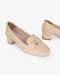 Giày Cao Gót Hạnh Dung Yếm Khóa Nơ HD27340BI