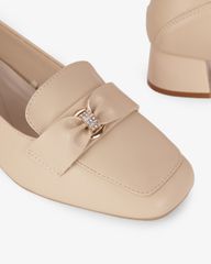 Giày Cao Gót Hạnh Dung Yếm Khóa Nơ HD27340BI