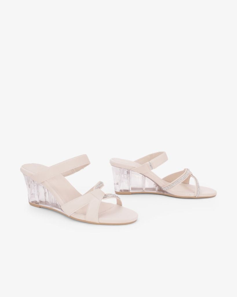 Dép Đế Xuồng Hạnh Dung Quai Chéo Dây Xoàn HD27344BI