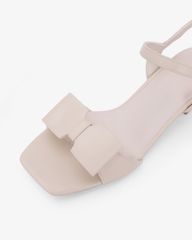 Sandal Hạnh Dung Cao Gót Quai Nơ To  HD27345BI