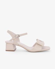 Sandal Hạnh Dung Cao Gót Quai Nơ To  HD27345BI