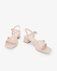Sandal Hạnh Dung Cao Gót Quai Chéo Khóa HD27346BI