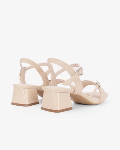 Sandal Hạnh Dung Cao Gót Quai Chéo Khóa HD27346BI