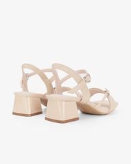 Sandal Hạnh Dung Cao Gót Quai Chéo Khóa HD27346BI