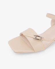 Sandal Hạnh Dung Cao Gót Quai Chéo Khóa HD27346BI