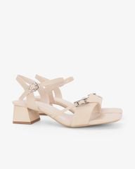 Sandal Hạnh Dung Cao Gót Quai Chéo Khóa HD27346BI