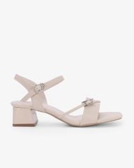 Sandal Hạnh Dung Cao Gót Quai Chéo Khóa HD27346BI