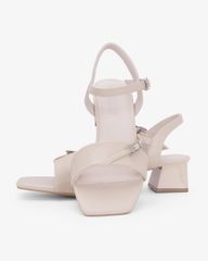 Sandal Hạnh Dung Cao Gót Quai Chéo Khóa HD27346BI