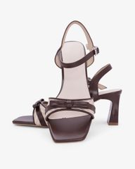 Sandal Hạnh Dung Cao Gót Quai Điểm Nơ HD27349BI