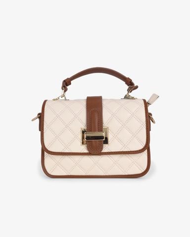 Túi Đeo Vai Hạnh Dung Chần Ô Thanh Lịch Khóa Kim Loại HD2824BC