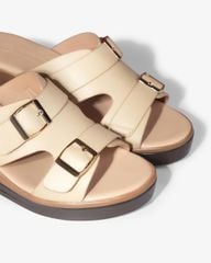 Dép Đế Xuồng Hạnh Dung Quai Bản Khóa Nịt HD29169AY