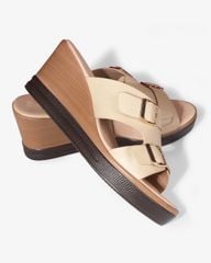 Dép Đế Xuồng Hạnh Dung Quai Bản Khóa Nịt HD29169AY