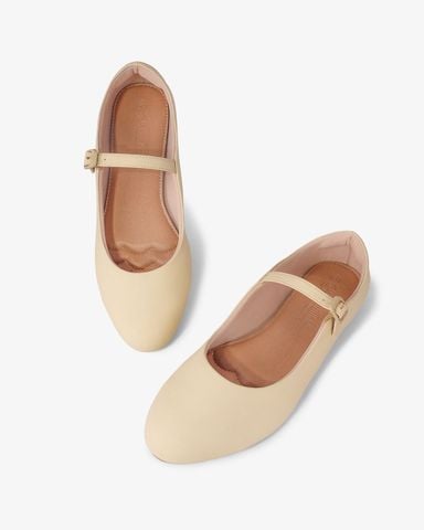 Giày Búp Bê Hạnh Dung Trơn Quai Ngang HD29186AY