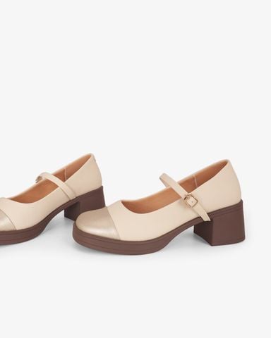 Giày Cao Gót Hạnh Dung Two Toned Mạ Vàng HD29195AY