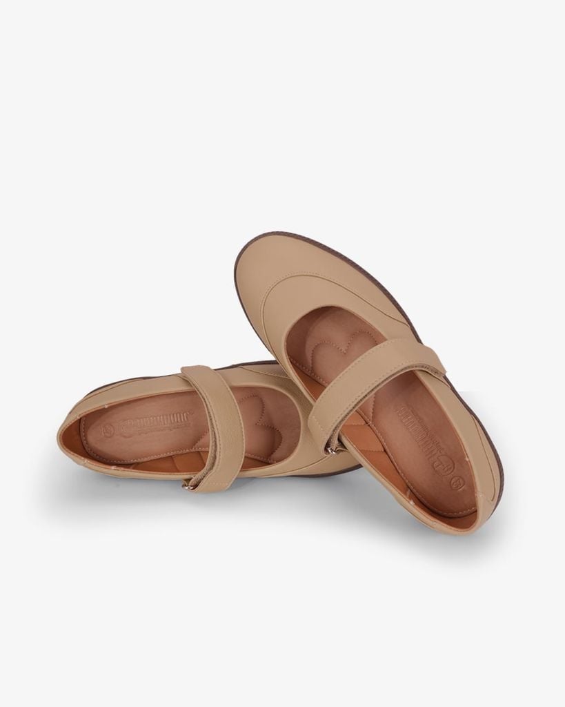 Giày Búp Bê Hạnh Dung Quai Dán Ngang HD29201AY